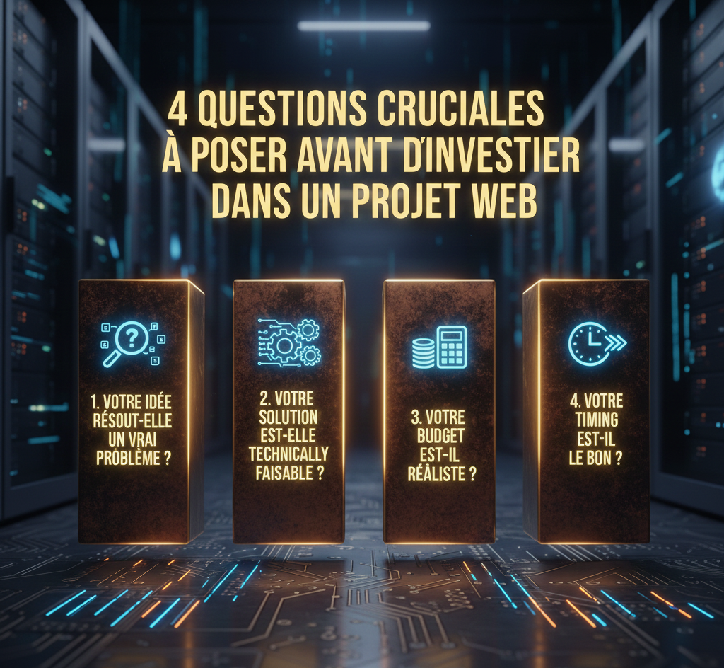 4 Questions Cruciales à Poser AVANT d'Investir dans un Projet Web
